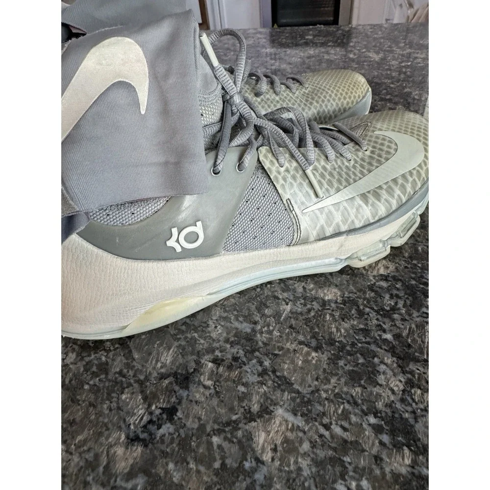 Nike KD‎ 8 Elite Wolf Gray Mens Size 11.5 Basketball Athletic Shoes Sneakers